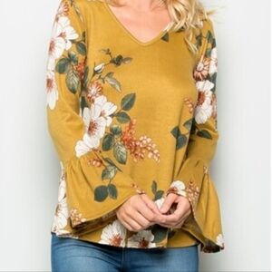 Long Sleeve Floral Top